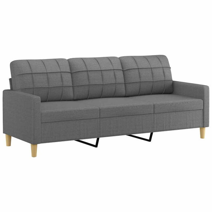 Canapea cu 3 locuri, gri închis, 180 cm, material textil - WALTI WALTI
