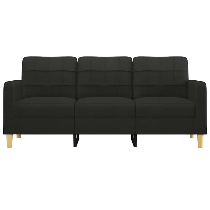 Canapea cu 3 locuri, negru, 180 cm, material textil - WALTI WALTI