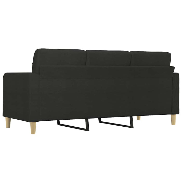 Canapea cu 3 locuri, negru, 180 cm, material textil - WALTI WALTI