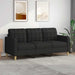 Canapea cu 3 locuri, negru, 180 cm, material textil - WALTI WALTI