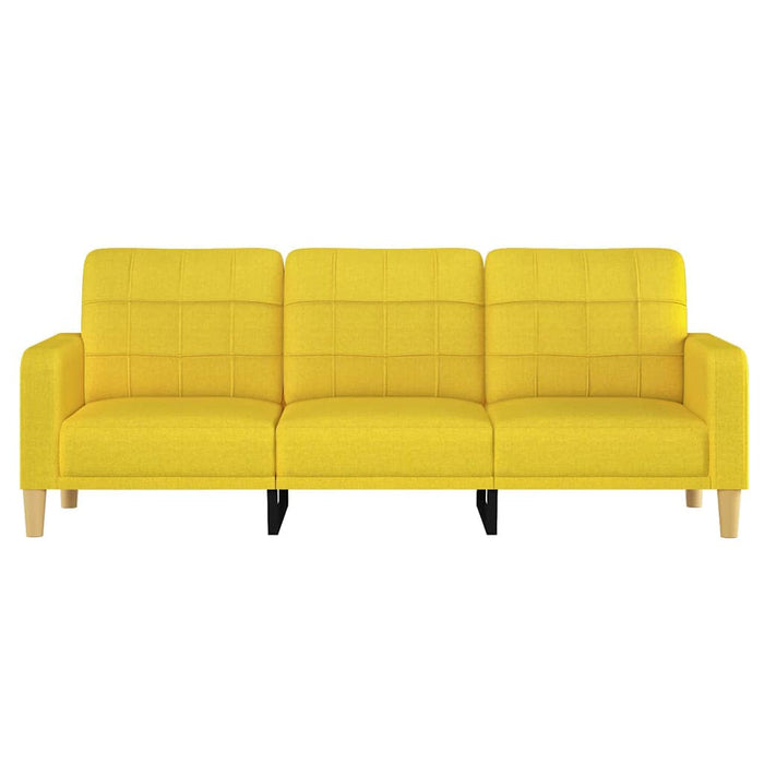 Canapea cu 3 locuri, galben deschis, 180 cm, material textil - WALTI WALTI