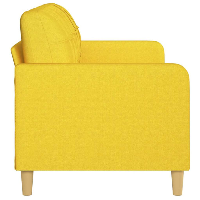 Canapea cu 3 locuri, galben deschis, 180 cm, material textil - WALTI WALTI