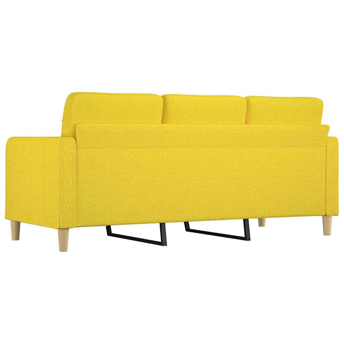 Canapea cu 3 locuri, galben deschis, 180 cm, material textil - WALTI WALTI