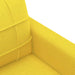 Canapea cu 3 locuri, galben deschis, 180 cm, material textil - WALTI WALTI