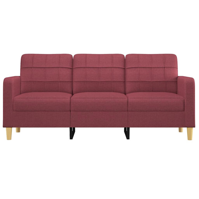 Canapea cu 3 locuri, roșu vin, 180 cm, material textil - WALTI WALTI