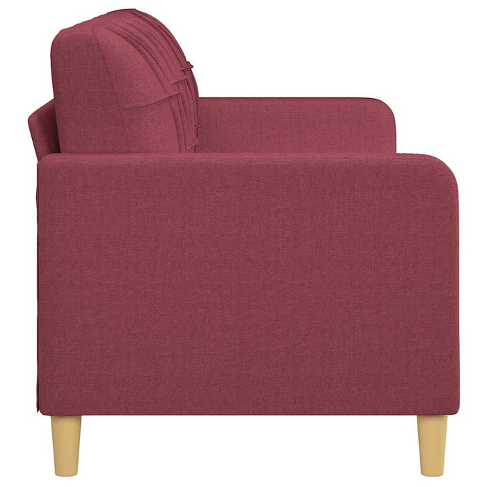 Canapea cu 3 locuri, roșu vin, 180 cm, material textil - WALTI WALTI