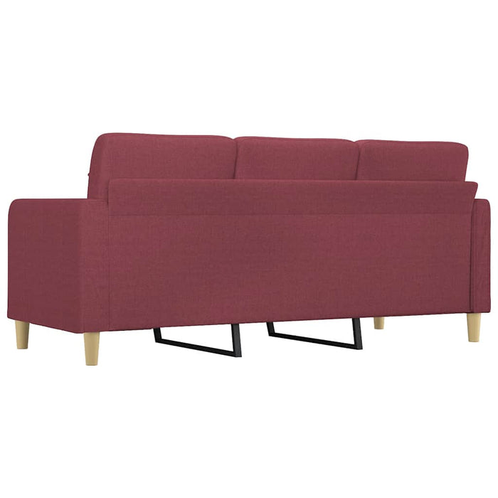 Canapea cu 3 locuri, roșu vin, 180 cm, material textil - WALTI WALTI