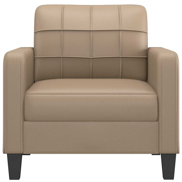 Canapea de o persoană, cappuccino, 60 cm, piele ecologică - WALTI WALTI
