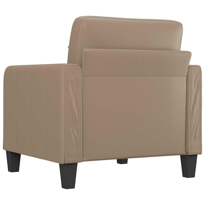 Canapea de o persoană, cappuccino, 60 cm, piele ecologică - WALTI WALTI