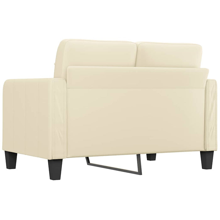 Canapea cu 2 locuri, crem, 120 cm, piele ecologică - WALTI WALTI
