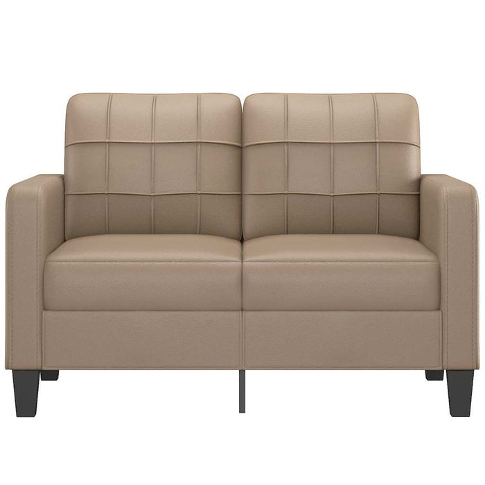Canapea cu 2 locuri, cappuccino, 120 cm, piele ecologică - WALTI WALTI