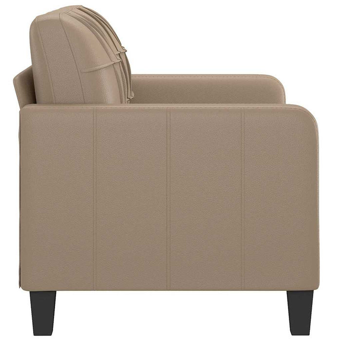 Canapea cu 2 locuri, cappuccino, 120 cm, piele ecologică - WALTI WALTI