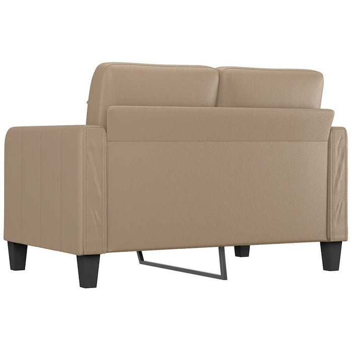 Canapea cu 2 locuri, cappuccino, 120 cm, piele ecologică - WALTI WALTI