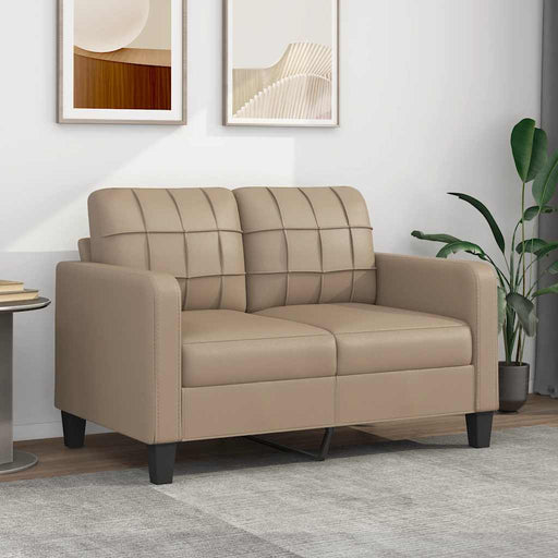 Canapea cu 2 locuri, cappuccino, 120 cm, piele ecologică - WALTI WALTI