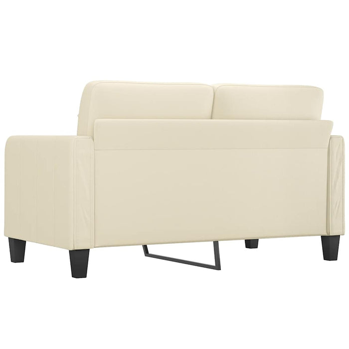 Canapea cu 2 locuri, crem, 140 cm, piele ecologică WALTI