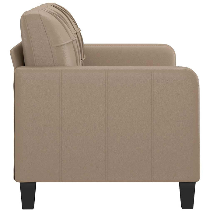 Canapea cu 2 locuri, cappuccino, 140 cm, piele ecologică - WALTI WALTI