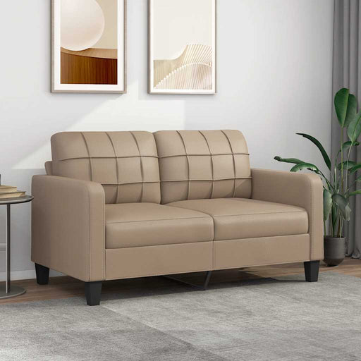 Canapea cu 2 locuri, cappuccino, 140 cm, piele ecologică - WALTI WALTI