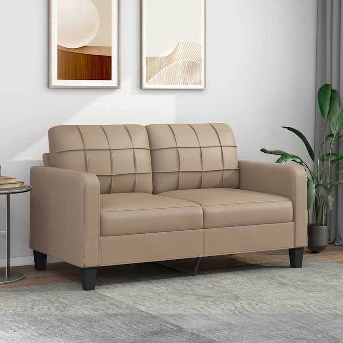 Canapea cu 2 locuri, cappuccino, 140 cm, piele ecologică - WALTI WALTI