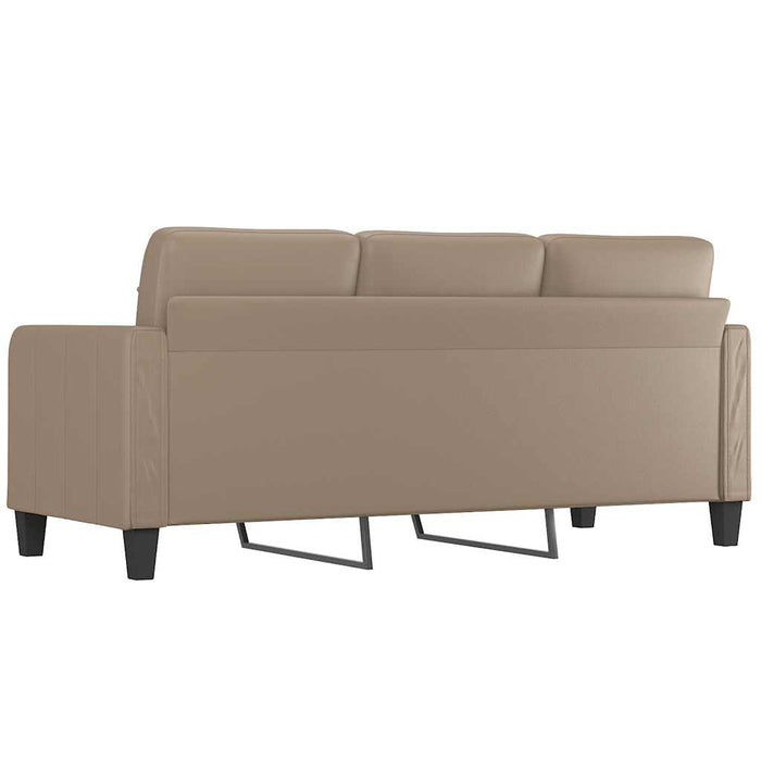 Canapea cu 3 locuri, cappuccino, 180 cm, piele ecologică WALTI