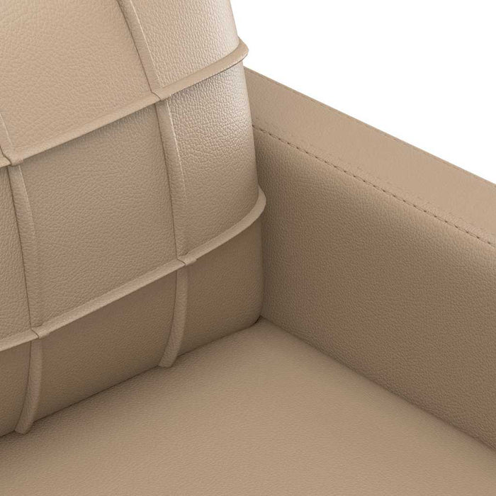 Canapea cu 3 locuri, cappuccino, 180 cm, piele ecologică WALTI
