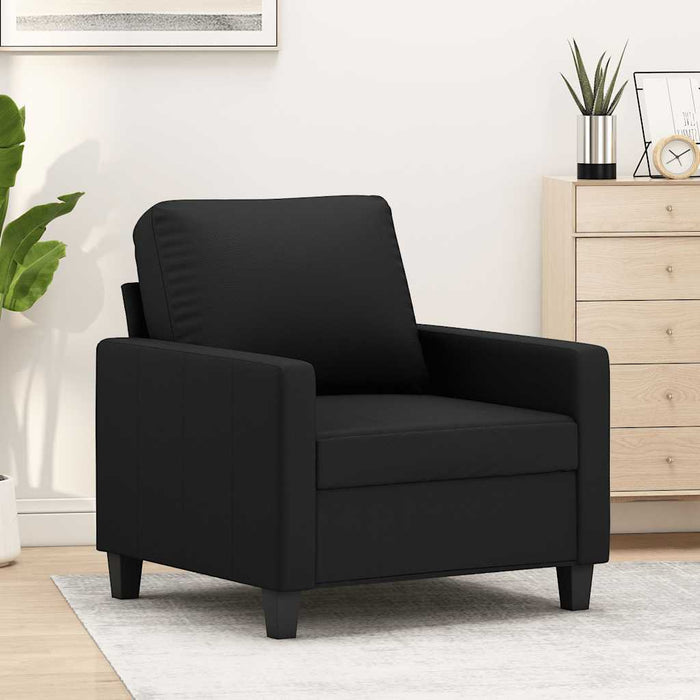 Canapea de o persoană, 60 cm, piele ecologică WALTI