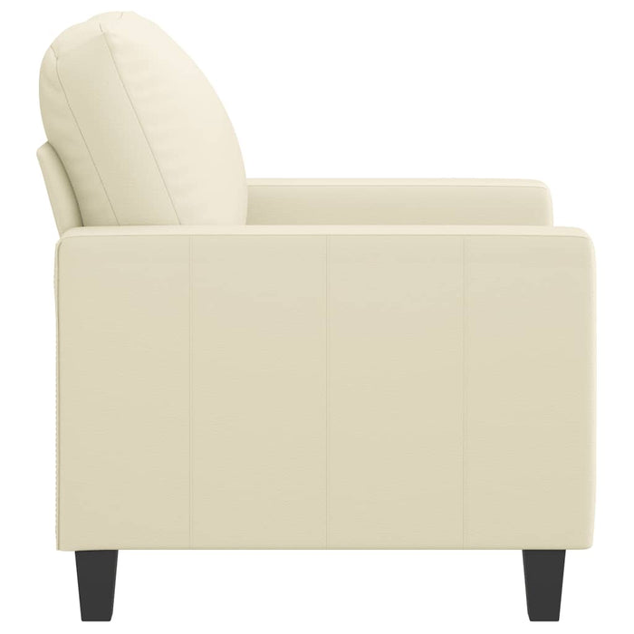 Canapea de o persoană, crem, 60 cm, piele ecologică - WALTI WALTI
