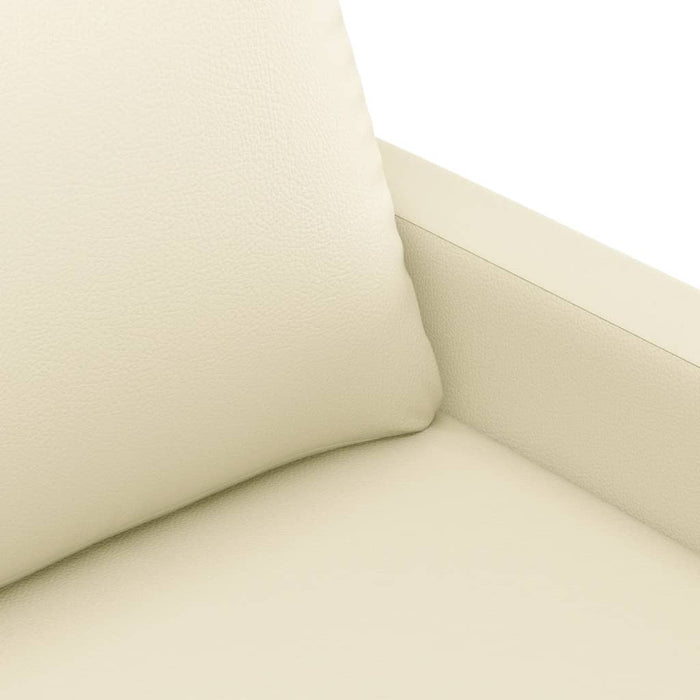 Canapea de o persoană, crem, 60 cm, piele ecologică - WALTI WALTI