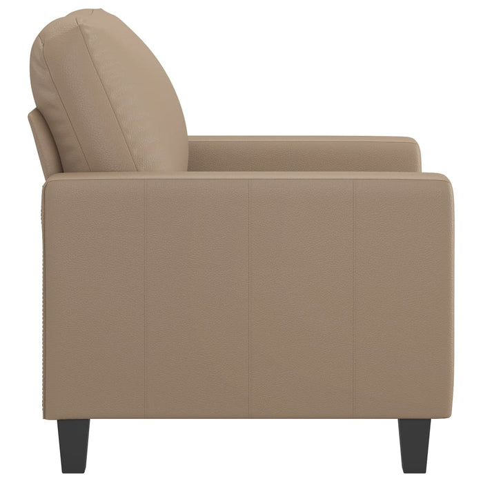 Canapea de o persoană, cappuccino, 60 cm, piele ecologică - WALTI WALTI