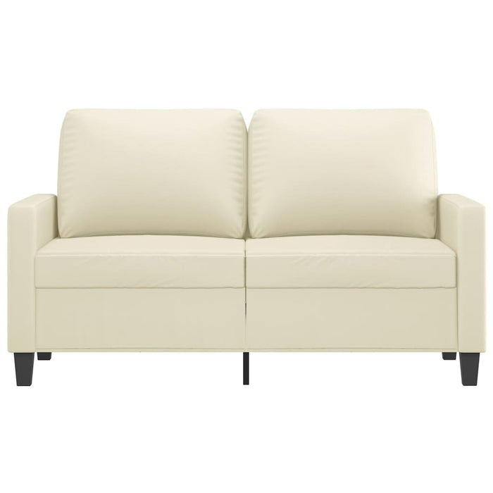 Canapea cu 2 locuri, crem, 120 cm, piele ecologică - WALTI WALTI