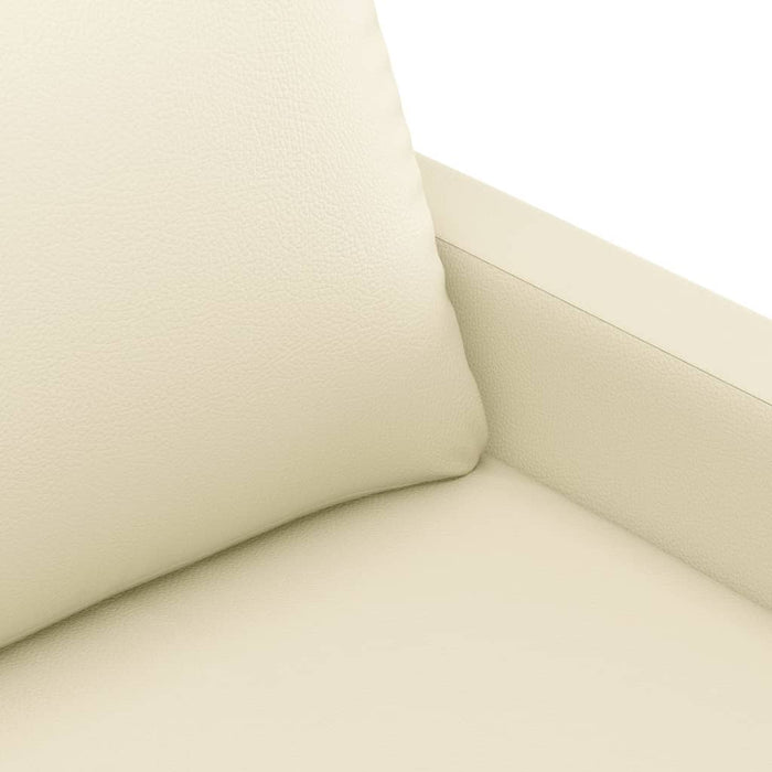 Canapea cu 2 locuri, crem, 120 cm, piele ecologică - WALTI WALTI