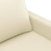 Canapea cu 2 locuri, crem, 120 cm, piele ecologică - WALTI WALTI