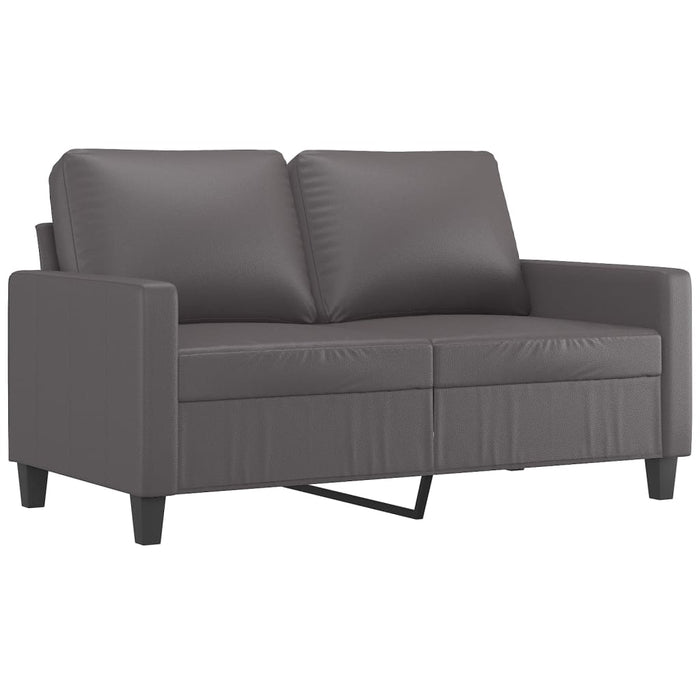 Canapea cu 2 locuri, gri, 120 cm, piele ecologică - WALTI WALTI