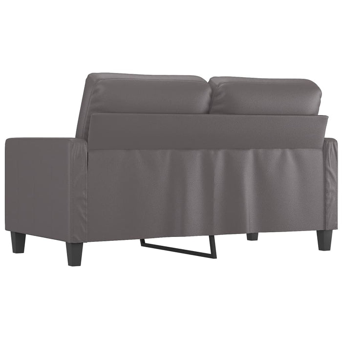 Canapea cu 2 locuri, gri, 120 cm, piele ecologică - WALTI WALTI