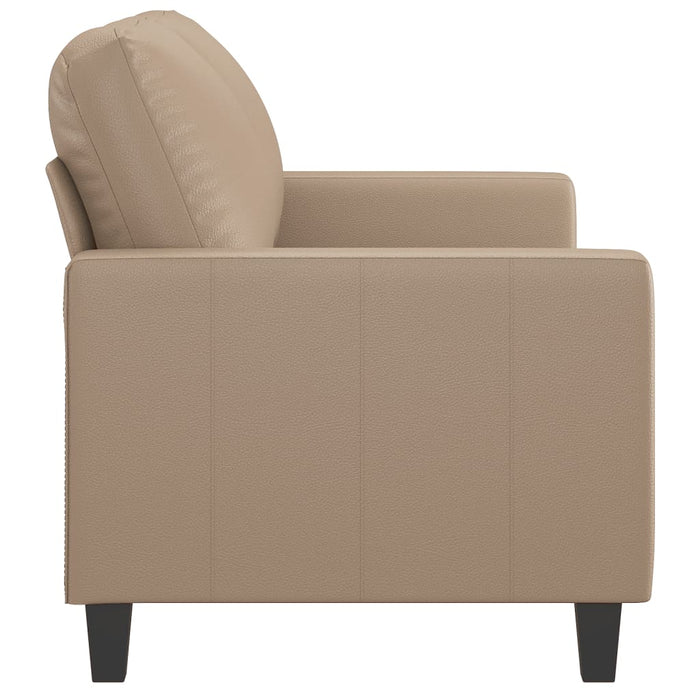 Canapea cu 2 locuri, cappuccino, 120 cm, piele ecologică - WALTI WALTI