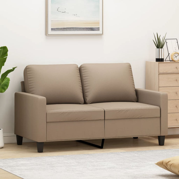 Canapea cu 2 locuri, cappuccino, 120 cm, piele ecologică - WALTI WALTI