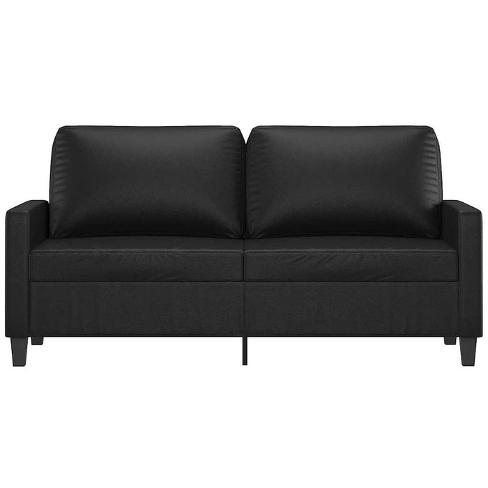 Canapea cu 2 locuri, negru, 140 cm, piele ecologică - WALTI WALTI