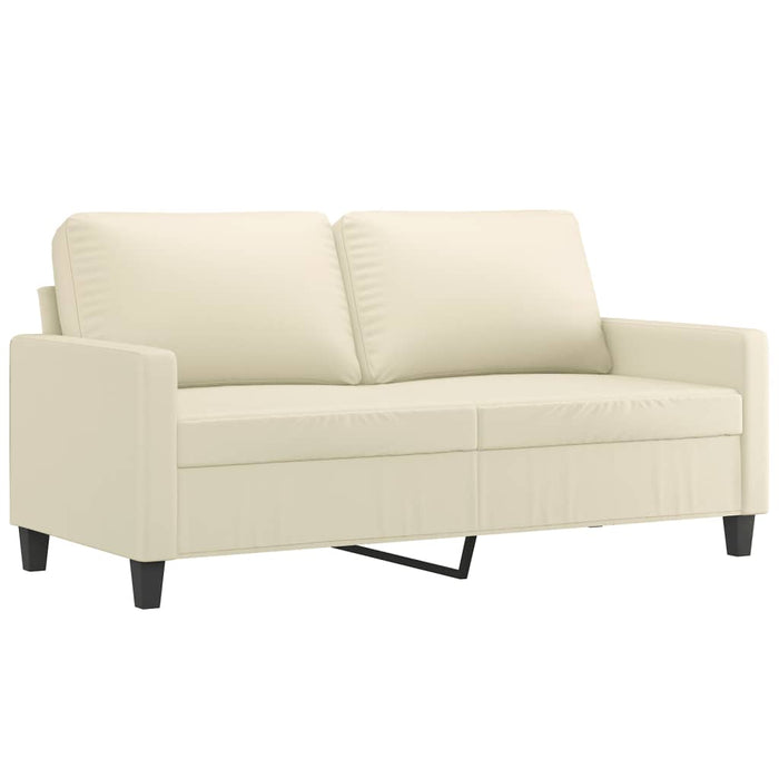 Canapea cu 2 locuri, crem, 140 cm, piele ecologică - WALTI WALTI