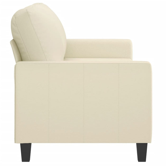 Canapea cu 2 locuri, crem, 140 cm, piele ecologică - WALTI WALTI
