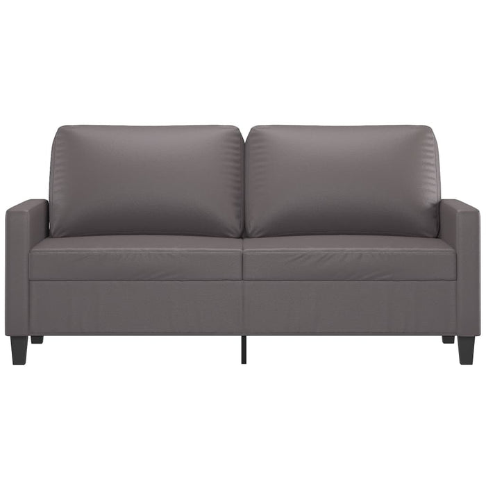Canapea cu 2 locuri, gri, 140 cm, piele ecologică - WALTI WALTI