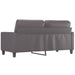 Canapea cu 2 locuri, gri, 140 cm, piele ecologică - WALTI WALTI