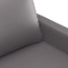 Canapea cu 2 locuri, gri, 140 cm, piele ecologică - WALTI WALTI