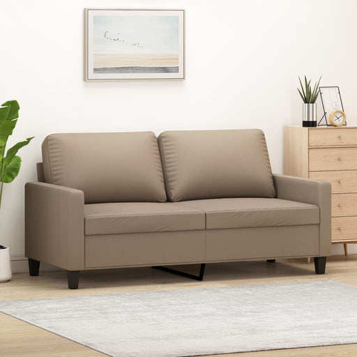 Canapea cu 2 locuri, cappuccino, 140 cm, piele ecologică - WALTI WALTI