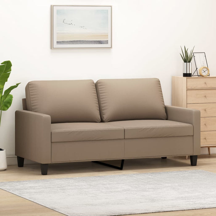 Canapea cu 2 locuri, cappuccino, 140 cm, piele ecologică - WALTI WALTI