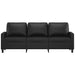 Canapea cu 3 locuri, negru, 180 cm, piele ecologică - WALTI WALTI
