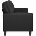 Canapea cu 3 locuri, negru, 180 cm, piele ecologică - WALTI WALTI