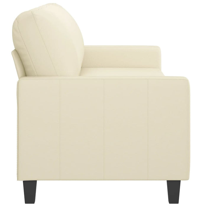 Canapea cu 3 locuri, crem, 180 cm, piele ecologică - WALTI WALTI