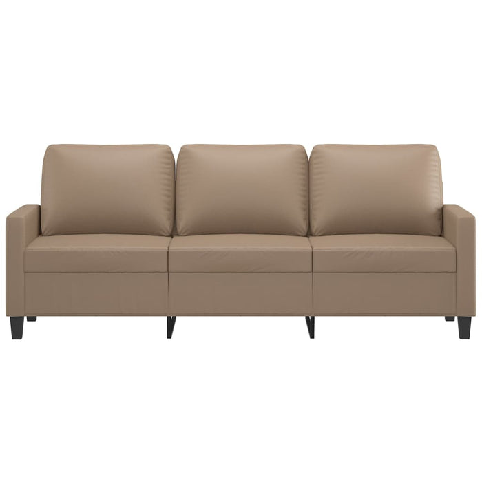 Canapea cu 3 locuri, cappuccino, 180 cm, piele ecologică - WALTI WALTI