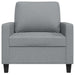 Fotoliu canapea, gri deschis, 60 cm, material textil - WALTI WALTI