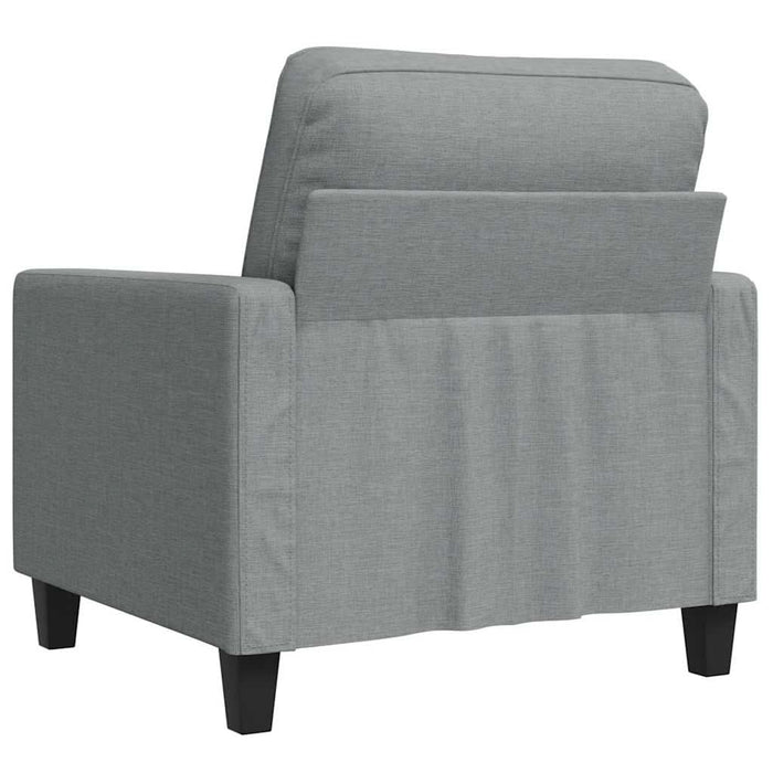 Fotoliu canapea, gri deschis, 60 cm, material textil - WALTI WALTI