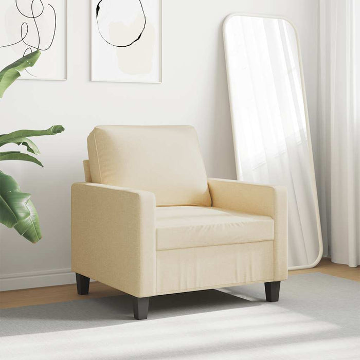Fotoliu canapea, crem, 60 cm, material textil - WALTI WALTI